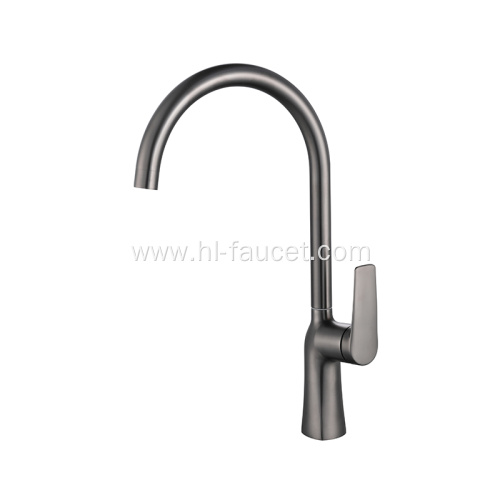 brass gun grey metal bathroom sink faucets mixer